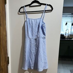 SHEIN Blue Floral Mini Dress